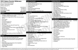 Subaru Forester 2022 AWD Wilderness 4dr Crossover
