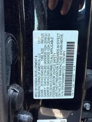 Honda Pilot 2022 SE 4dr SUV