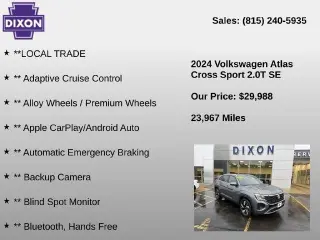Volkswagen Atlas Cross Sport 2024 AWD SE 4Motion 4p SUV con Tecnología