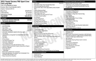Toyota Tacoma 2022 4x4 TRD Sport 4puertas Doble Cabina 6.1 pies LB