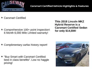 Lincoln MKZ Hybrid 2018 Reserve 4p Sedan
