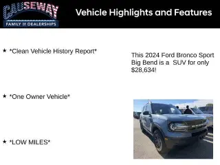 Ford Bronco Sport 2024 AWD Big Bend 4dr SUV