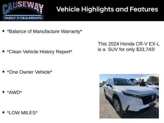 Honda CR-V 2024 AWD EX-L 4dr SUV