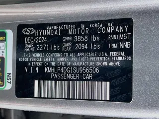 Hyundai ELANTRA 2025 Limited 4dr Sedan