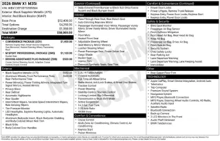 BMW X1 2026 AWD M35i 4p Vehículo de Actividad Deportiva Deportiva