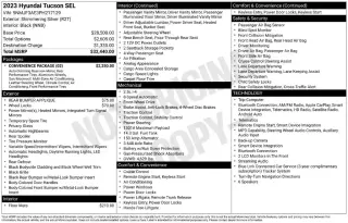 Hyundai TUCSON 2023 SEL 4dr SUV