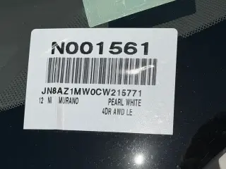 Nissan Murano 2012 AWD S 4dr SUV