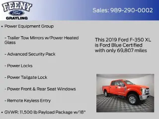 Ford F-350 Super Duty 2019 4x4 XL 4p Crew Cab 8 ft. LB SRW Pickup