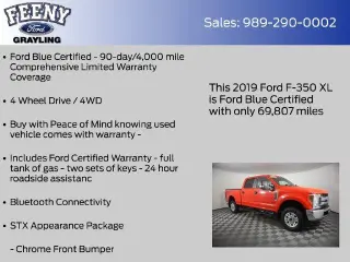Ford F-350 Super Duty 2019 4x4 XL 4p Crew Cab 8 ft. LB SRW Pickup