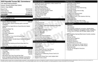 Hyundai TUCSON 2025 SEL Convenience 4dr SUV