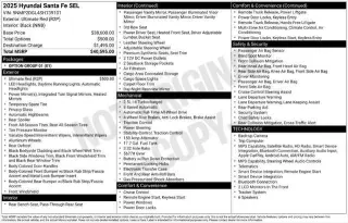 Hyundai SANTA FE 2025 AWD SEL 4dr SUV