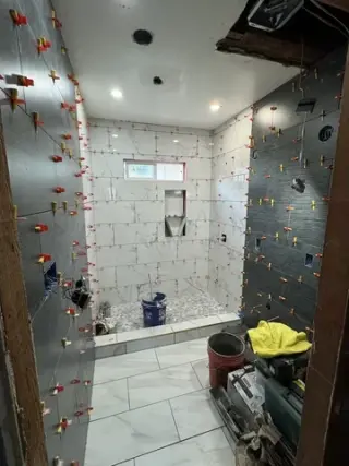 Tile installation