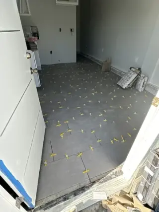Tile installation