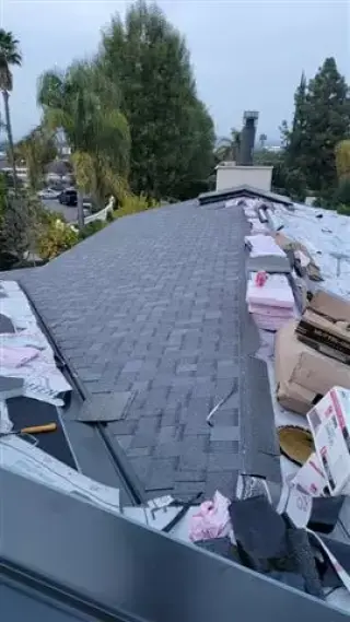 Roofing y antorcha