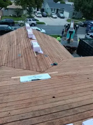 Roofing instalatión