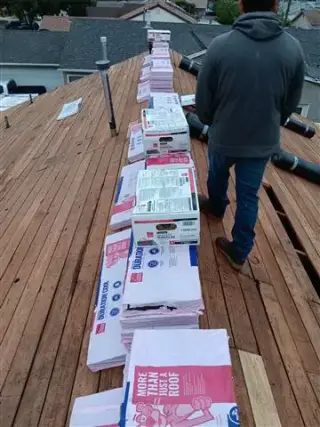 Roofing instalatión