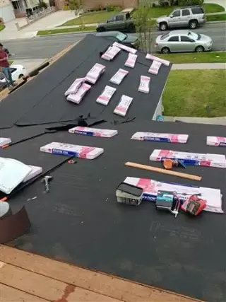 Roofing instalatión