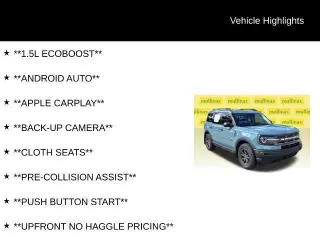 Ford Bronco Sport 2023 AWD Big Bend 4dr SUV