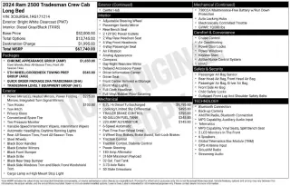 Ram 2500 2024 4x4 Tradesman 4dr Crew Cab 8 ft. LB Pickup