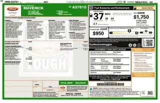Ford Maverick 2022 Lariat 4dr SuperCrew 4.5 ft. SB