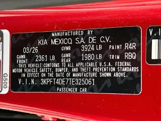 Kia K4 2026 LXS 4dr Sedán