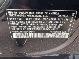 Volkswagen Passat 2018 2.0T S 4p Sedán