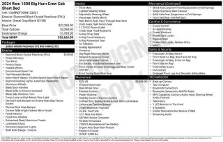 Ram 1500 2024 4x2 Big Horn 4dr Crew Cab 5.6 ft. SB Pickup