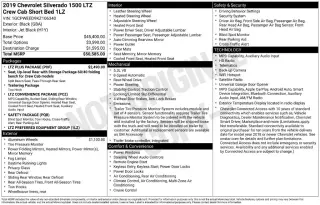 Chevrolet Silverado 1500 2019 4x2 LTZ 4dr Crew Cab 5.8 ft. SB