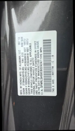 2014 Honda ODYSSEY