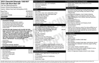 Chevrolet Silverado 1500 2022 4x4 RST 4dr Crew Cab 5.8 ft. SB