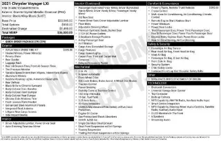 Chrysler Voyager 2021 LXi 4dr Mini-Van