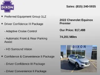 Chevrolet Equinox 2022 Premier SUV de 4 puertas