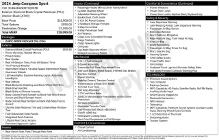 Jeep Compass 2024 4x4 Sport SUV de 4 puertas