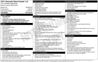 Chevrolet Tahoe 2021 4x4 Premier 4dr SUV