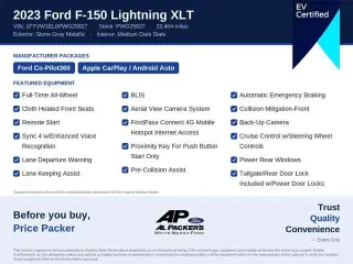 Ford F-150 Lightning 2023 Tracción AWD XLT 4 puertas SuperCrew caja larga de 5,5 pies