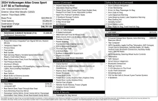 2024 Volkswagen Atlas Cross Sport