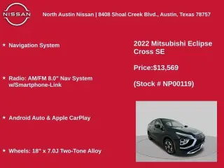 Mitsubishi Eclipse Cross 2022 4x4 SE 4p Crossover
