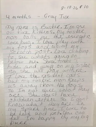 Buster (FCID# 08/18/2026 - 10 Brandywine PS) C