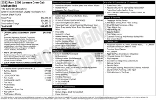 Ram 2500 2022 4x4 Laramie 4dr Crew Cab 6.3 ft. SB Pickup