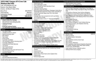 GMC Canyon 2025 4x4 AT4 4dr Crew Cab 5 ft. SB