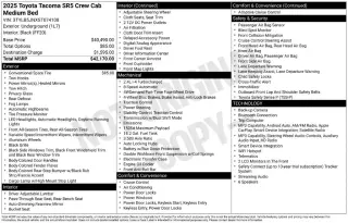 Toyota Tacoma 2025 4x4 SR5 4dr Double Cab 5.0 ft SB