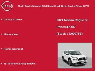 Nissan Rogue 2021 SL 4dr Crossover