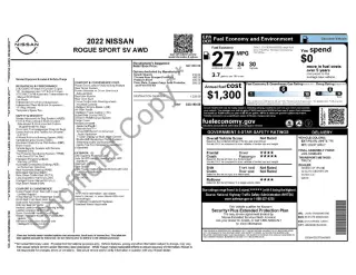 Nissan Rogue Sport 2022 AWD SV 4dr Crossover