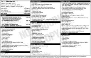 Chevrolet Trax 2025 LT 4dr Crossover