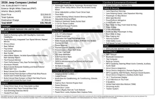 Jeep Compass 2026 4x4 Limited 4dr SUV
