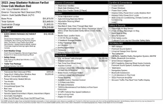 Jeep Gladiator 2023 4x4 Rubicon FarOut 4dr Crew Cab 5.0 ft. SB