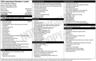 Jeep Grand Cherokee L 2026 4x2 Laredo 4dr SUV