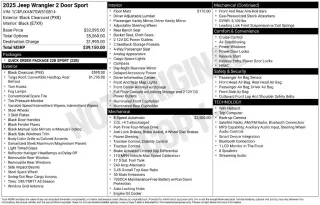 Jeep Wrangler 2025 4x4 Deportivo 2 SUV