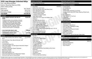 Jeep Wrangler Unlimited 2020 4x4 Deportivo 4dr SUV