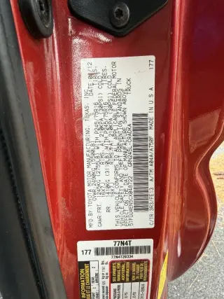 Tacoma 2012 Toyota